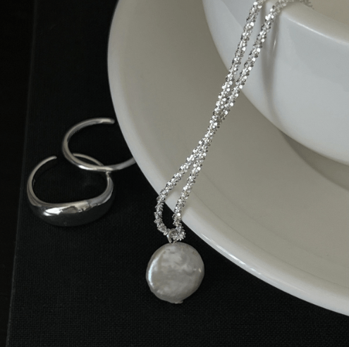 Sia Pearl Sparkle Necklace - Kallesia