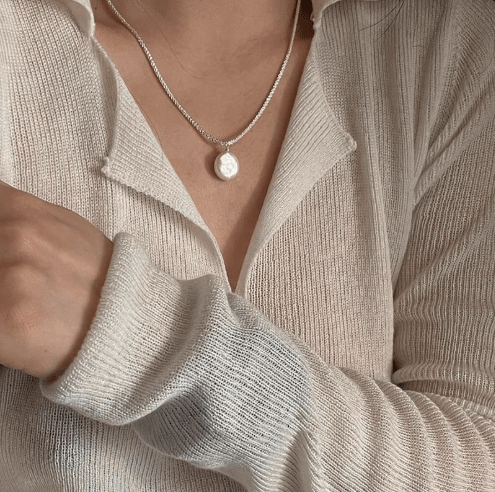 Sia Pearl Sparkle Necklace - Kallesia
