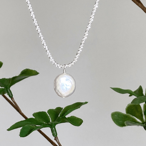 Sia Pearl Sparkle Necklace - Kallesia