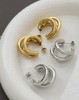 Sylvia Triple Loop Earrings - Kallesia