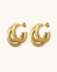 Sylvia Triple Loop Earrings - Kallesia