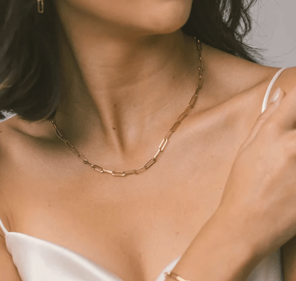 Tia Paperclip Necklace - Kallesia