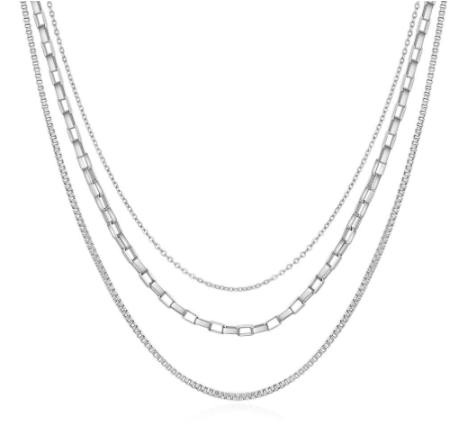 Triple Chain Necklace - Kallesia