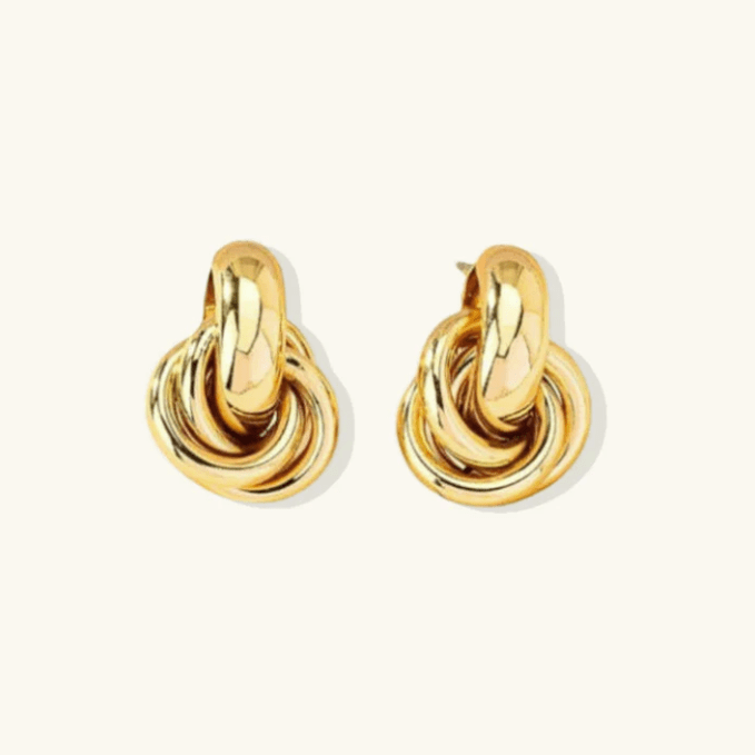 Twisted Hoop Earrings - Kallesia