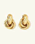 Twisted Hoop Earrings - Kallesia