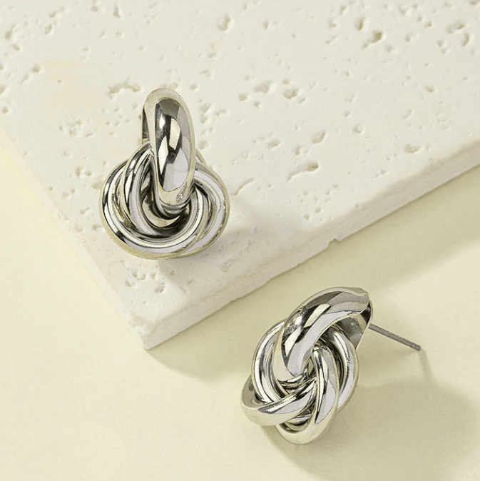 Twisted Hoop Earrings - Kallesia