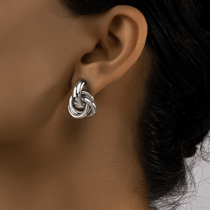 Twisted Hoop Earrings - Kallesia