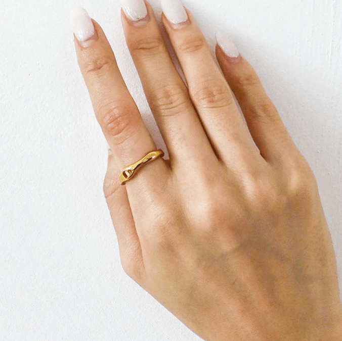 Wavy Stacker Ring - Kallesia